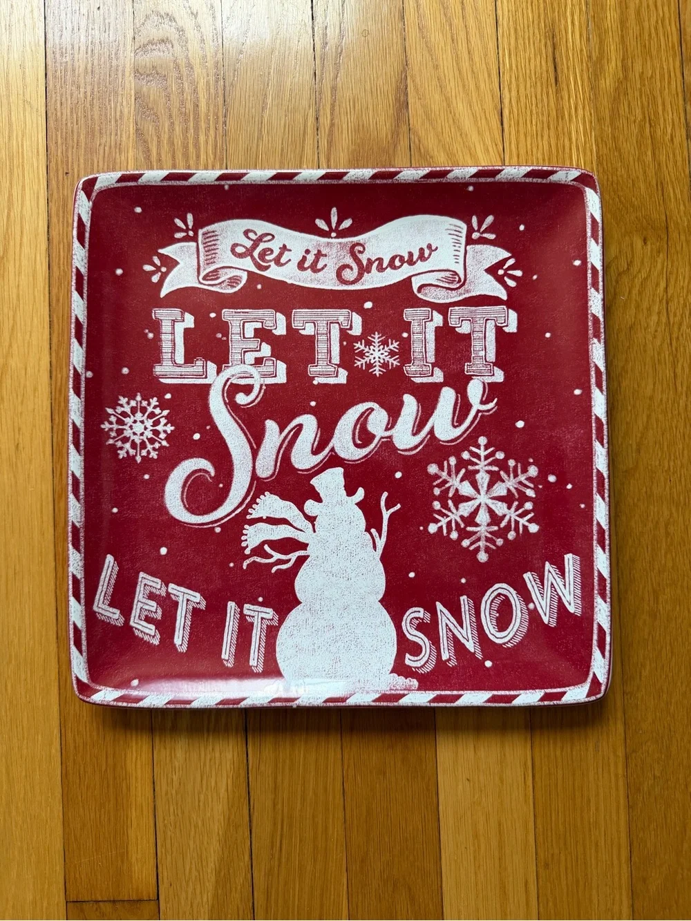 Certified International 'Let It Snow' Holiday Tray